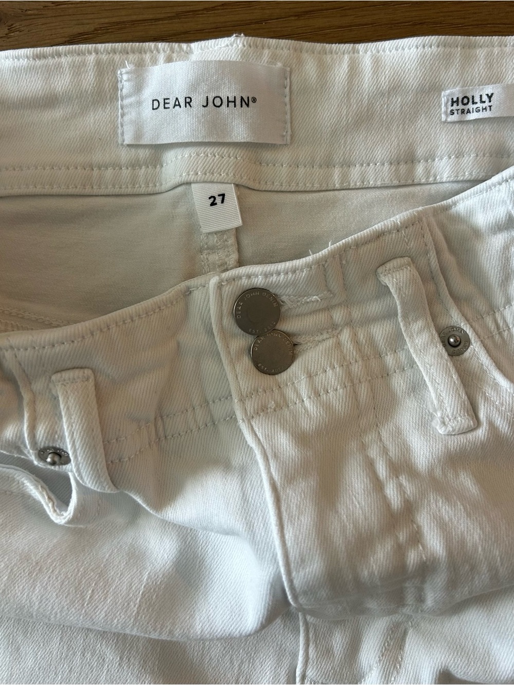 Dear John Holly White Straight Leg Denim - Picture 12 of 12